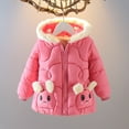 thumbnail image 2 of Generic Clearance Coat for Children's Casual Fall Thickened Quality Padded Winter Cartoon Cotton Padded Clothes for Boys Girls Hooded Coats Baby Cotton Padded Jacket (2-3 Years,Hot Pink), 2 of 9