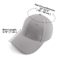 thumbnail image 3 of TOPTIE Baseball Cap 6 Panel Low Profile Unstructured Cotton Dad Hat-Blue, 3 of 6