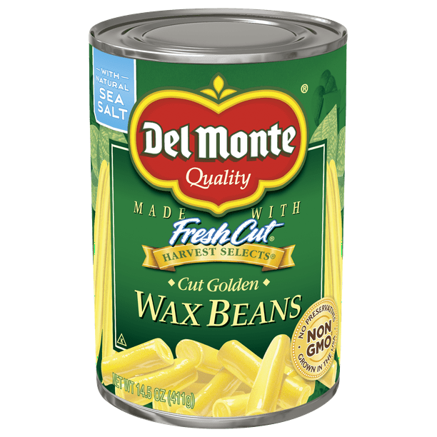 Del Monte Canned Cut Golden Wax Beans, 14.5 oz Can