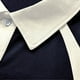 thumbnail image 5 of Camisas Elvqul Hombre Casuales Azul Marino Algodón de Color Sólido Manga Corta con Solapa Botones, 5 of 5