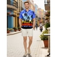 thumbnail image 6 of HAPPY BAY Men's Hawaiian Shirts Short Sleeve Button Down Shirt Mens Summer Shirts Casual Beach Holiday Hawaii Island Shirts for Men Funny 5XL Palm Tree, Blue, 6 of 7