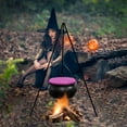 thumbnail image 2 of Halloween Decorations Outdoor,Witches Cauldron for Yard Decorations,Halloween Decorations Indoor,Large Witches Cauldron on Tripod with String Lights, Skeleton and Eyeballs Patio Garden Lawn, 2 of 2