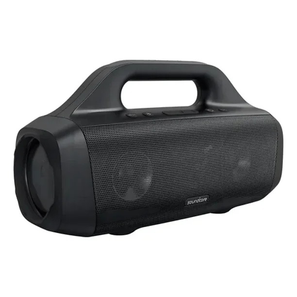 Soundcore by Anker Motion Boom Bocinas Portátiles para Exteriores con Controladores de Titanio, BassUp, IPX7, 24h de Reproducción, App, Bluetooth, Ideal para Camping