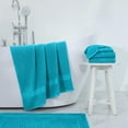 thumbnail image 6 of Martex Cotton Bath Rug | Ringspun Soft & Absorbent Non-Slip Quick-Dry Bathroom Mat | Aqua, 6 of 9