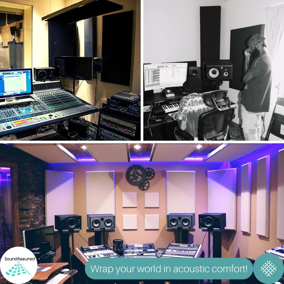 SoundAssured Acoustical Fabric - Acoustically Transparent Fabric for Making Acoustic Panels - DIY Sound Panel Acoustic Fabric (Blue)