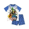 thumbnail image 1 of LEGO Boys Ninjago Print Short Pajamas Blue Sizes 6-14, 1 of 3