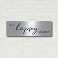 thumbnail image 3 of Luxe Metal Art 'Our Happy Place' by lettered & lines, Metal Wall Art, 36"x12", 3 of 9