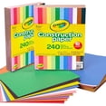 thumbnail image 1 of Papel de construcción Crayola 240 unidades 2 paquetes total de 480 unidades, 1 of 3