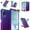 Blue Purple, variant on Xpression Phone Case For Cricket Debut S2, AT&T Calypso 4 Full-Body Clear Dual Layer Hybrid Case Slim, Drop-Proof TPU Hard PC, Durable Corner Front Bumper Protector Cover, Transparent