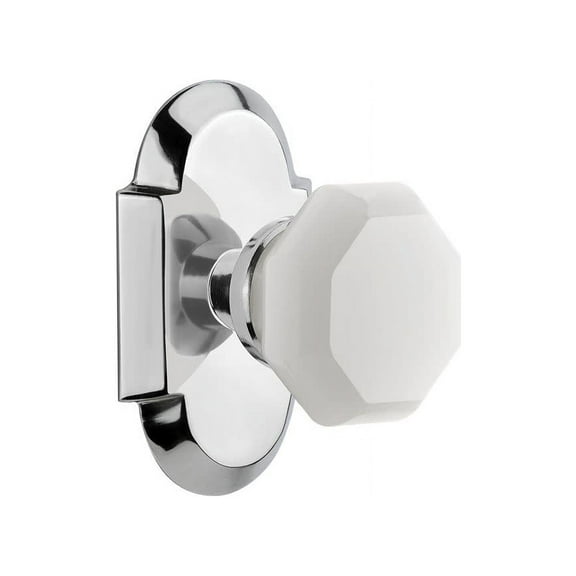 Nostalgic Warehouse Cotwaw_Prv_238_Nk Cottage Solid Brass Rose Privacy Door Knob Set -