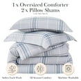 thumbnail image 2 of Vilano Plaid Printed Comforter Set by SouthShore Fine Linens, 2 of 9