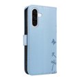 thumbnail image 6 of Allytechgroup For Samsung Galaxy A35 Flip PU Leather Wallet Case, Built-in Cash Slot Credit Card Pocket Shock-Absorbent Lightweight Protective Cover with Wrist Strap for Women Girls, Skyblue, 6 of 11