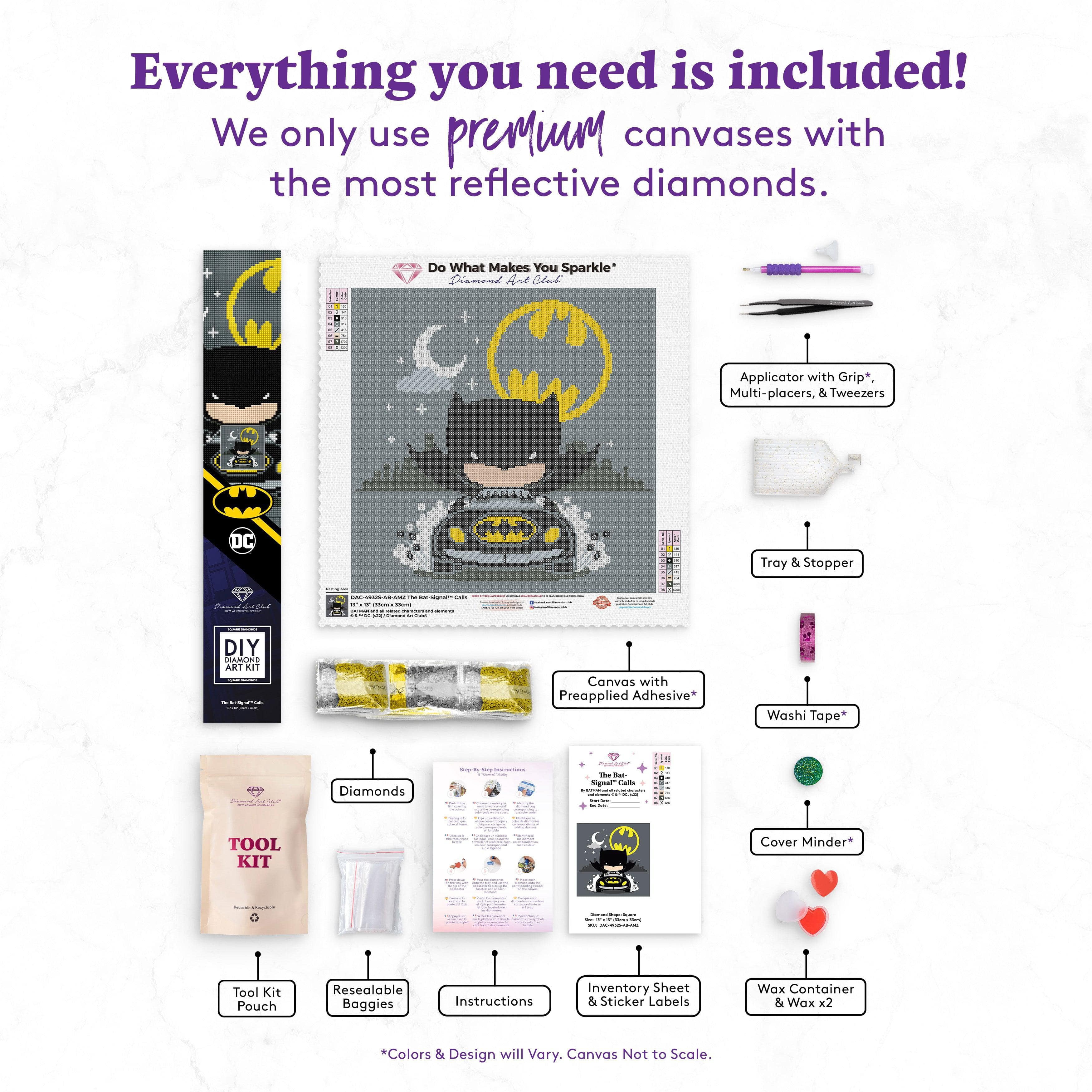DIAMOND ART CLUB The Bat-Signal™ Calls Diamond Painting Kit