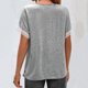 thumbnail image 3 of Gibobby Playera de Manga Corta con Cuello Redondo Verano moda damas camiseta cuello redondo encaje manga corta Casual Top(Gris,CH), 3 of 5