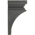 thumbnail image 2 of Ekena Millwork 7"W x 7 3/4"D x 14"H Jumbo Nevio Wood Vintage Decor Corbel, Black, 2 of 6
