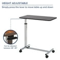 Drive Medical Non Tilt Top Overbed Table, Chrome