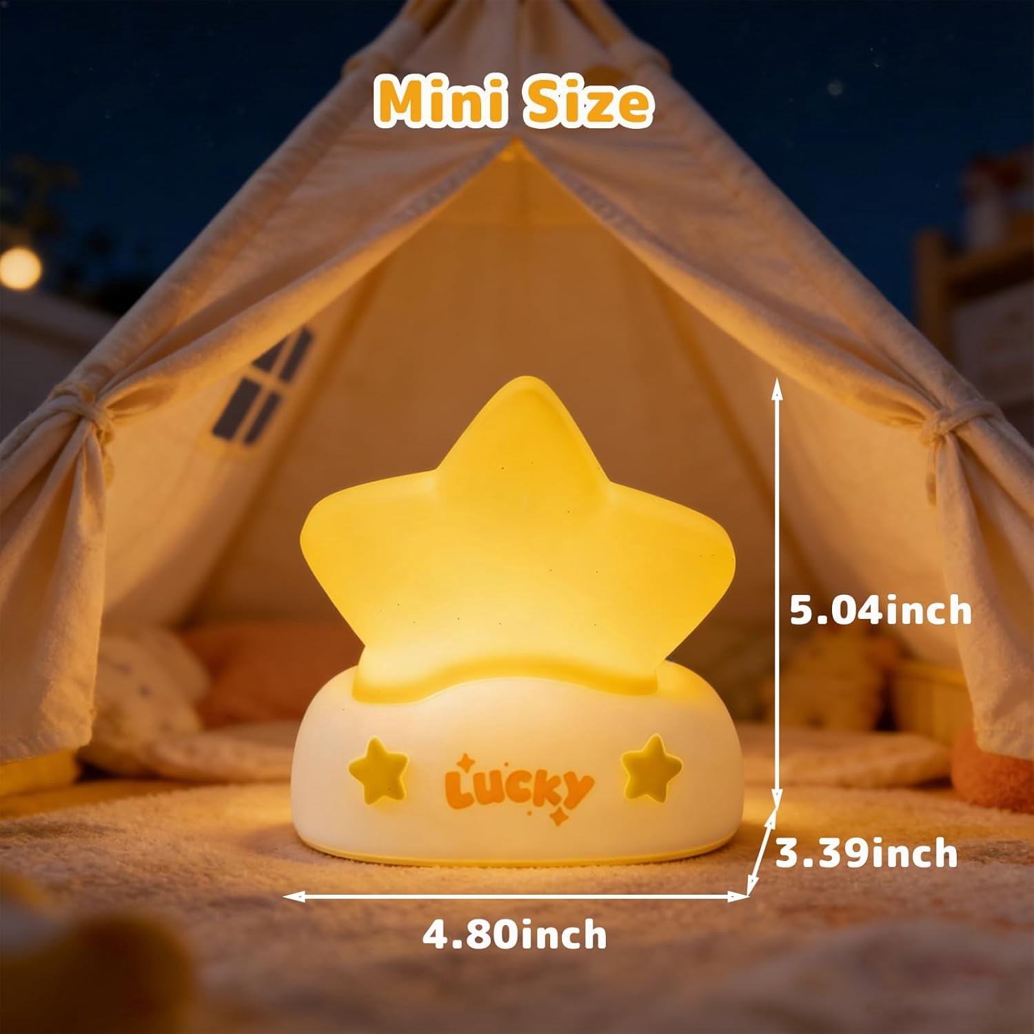 Star Night Light for Kids Toddler Baby, Squishy Silicone Touch Lamp with 3 Levels Brightness, Rechargeable Portable Bedside Light with Timer Off, Gifts for Boys Girls