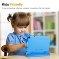 thumbnail image 3 of Fintie Shockproof Case for Onn 10.1-inch Tablet Gen 3 (2022 Model) - Kids Friendly Light Weight Convertible Handle Stand Proctive Cover for Onn 10.1 inch Android Tablet 100071485 (Blue), 3 of 8