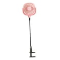 thumbnail image 2 of Ventilador personal con cuello flexible, giratorio 360 degree, silencioso, con clip, mini ventilador USB 3 Rosa 2200mAh, 2 of 9