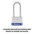 thumbnail image 3 of Master Lock 1DLH Wide Laminated Steel padlock, 2in (51mm) Shackle, 3 of 6