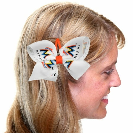 Miami Marlins Women's Team Logo Hair Bow - No Size