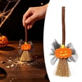 thumbnail image 3 of 1 Pcs Halloween Mini Witch Brooms, Witch Broomstick Decorations, Miniature Brooms Ornaments for Halloween Party Decor Doll Accessories DIY Crafts, 3 of 3