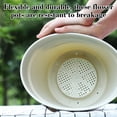 thumbnail image 4 of Imitation Ceramic Plastic Plant Pot with Matching Saucer, Thickened Conical Flower Planter with Drainage Hole for Indoor Outdoor Garden Decor Beige, 4 of 6