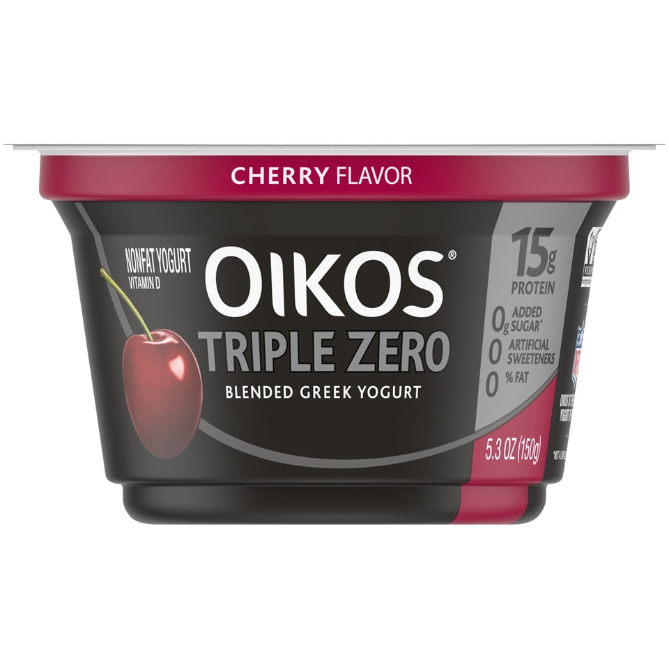 Oikos Triple Zero Cherry Greek Yogurt, 5.3 Oz.