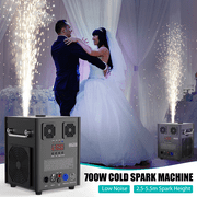 4pcs Cold Spark Firework Machine, 3 Gear Height Adjustable DMX Stage Effect Machine for Wedding Stage DJ Disco Dance Show,Black