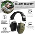 thumbnail image 4 of Shooting Ear Protection Safety Earmuffs Noise Reduction Slim Passive Hearing Protector Foldable Headset Brand New Black, 4 of 6