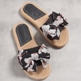 thumbnail image 6 of FAKKDUK Women's Espadrille Bow Knot Flat Sandal Slippers For Women Indoor And Outdoor Womens Straw Woven Slippers Shoes Bottom Comfortable Sandals Ladies Platform Trendy Sandal Slides, 8.5&Black, 6 of 8