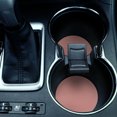thumbnail image 4 of WIRESTER Round Neoprene Car Coaster for Drinks, Set of 2pcs, Solid Rose Gold, 4 of 6