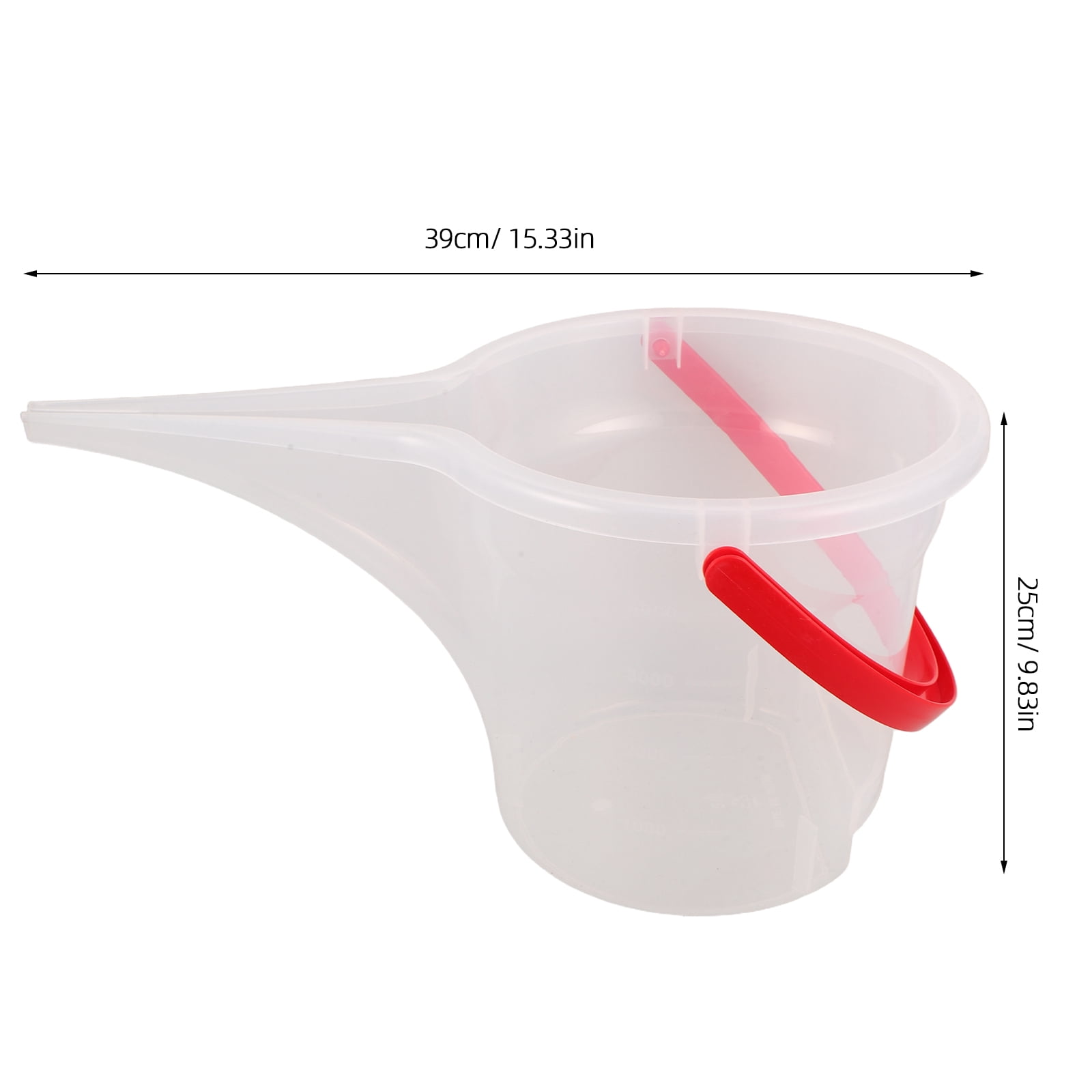 BESTYASH Clear Outdoor Bird Seed Feeder with Spill-Resistant Pourer and Convenient Portable Handle for Garden Bird Feeding