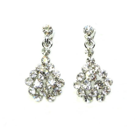 Dangling Wedding Earrings - Faship Clear Dangling Pierced Earrings
