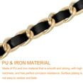 thumbnail image 4 of Uxcell Purse Chain Strap with Buckles for Shoulder and Cross Body Black Strap With Gold Chain 39", 4 of 7