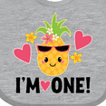 thumbnail image 4 of Inktastic First Birthday Hawaiian Pineapple Girls Baby Bib, 4 of 4