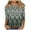 Multicolor Plus Size Blouse for Women_u, variant on CYMMPU Geometric Printed 3/4 Sleeve Blouses for Women Dressy Casual Tunic Tops Loose Fit Fall Trendy Shirts Spring Tops Crew Neck Western T-Shirts Multicolor XXL