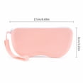 thumbnail image 2 of Silicone Glasses Case Soft Protective Eyeglass Holder Pouch with Key Ring Durable Shockproof Storage Bag for Sunglasses Reading Glasses Portable Organizer for Women Men Travel Daily Use,Blue, 2 of 3