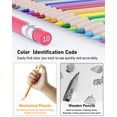 thumbnail image 4 of Four Candies 36 PCS Colored Pencils Set 2.6mm with Sharpener and Bag,Drafting Tools, Erasable Colored Pencils, Aesthetic School Supplies, Aesthetic Mechanical Pencils, Stationary Supplies, 4 of 7