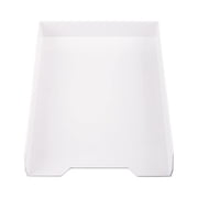 JAM Paper & Envelope Stackable Paper Trays, White, 1/Pack
