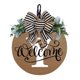 thumbnail image 1 of Placa decorativa para colgar corona de puerta delantera | Cartel de entrada redondo para todas las estaciones | 30x30cm | Opciones de letras de monograma | Decoración de puerta de bienvenida, 1 of 1