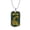 Military Chain (Gold), variant on Green Bay Fan Necklace Dog Tag Necklace Stainless Steel 24" Chain Silver Tone or Gold Tone