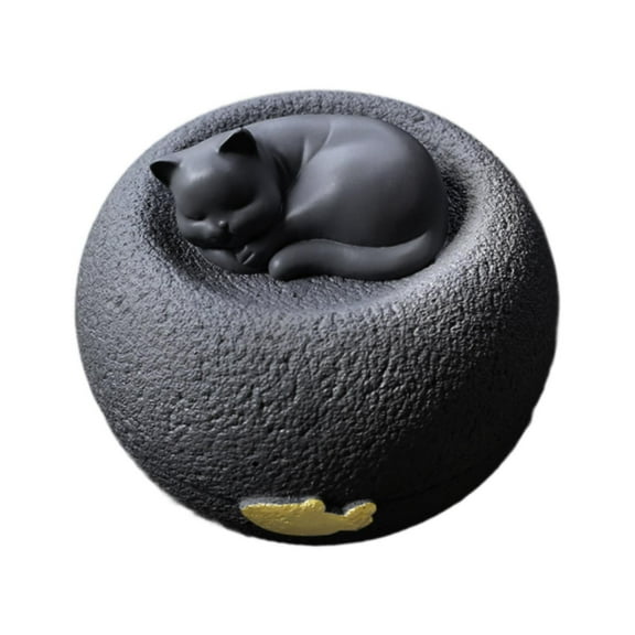 YWMJZEU Cat Memorial Urn Cremation Box Pet Remembrance Container Practical Premium Resin