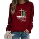 thumbnail image 5 of Ichuanyi liquidación de mujeres con estampado navideño suéter de cuello redondo blusa suelta sudadera sin capucha ICHUANYI WER2023081603900, 5 of 7