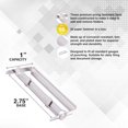 thumbnail image 4 of shiyou-1 Inch Capacity Premium Prong Paper Fastener Complete Set, 2.75 Inch Base with Standard 2-Hole Punch for Home, Work, and School, by (50 per Box), 4 of 4