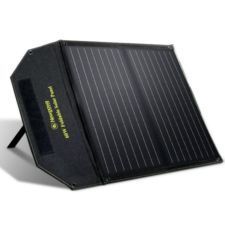 

Newpowa 60W Foldable Solar Panel Charger High-Efficiency Mono Cells Dual DC Ports Compatible with Newpowa/Jackery/Goal Zero Generators for RV Boat Van Camping