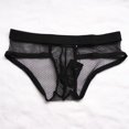 thumbnail image 4 of De Correa De Ropa Interior De Los Hombres Breve Transparente De Mal De Negro XL SG Sunnimix Ropa Interior Atractiva, 4 of 6