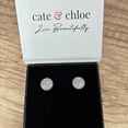 thumbnail image 6 of Cate & Chloe Cordelia 18k White Gold Plated Stud Earrings with Simulated Diamonds Gift for Women, 6 of 10