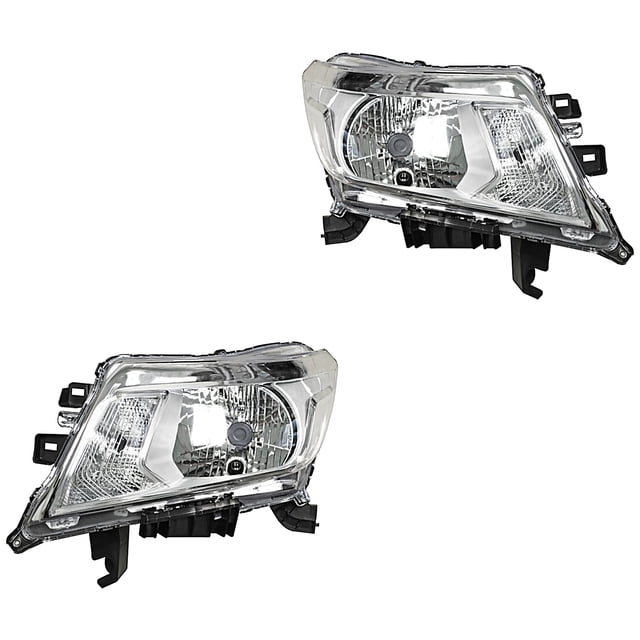 Par de Faros TYC NP300 Frontier 2016 A 2020 Cromado