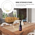 thumbnail image 2 of HEMOTON Golden Wine Rack for Home Stainless Steel Strong Anti Rust Elegant Creative Design 70 Characters, 2 of 8